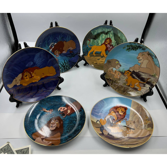 Disney Accents Vintage Disney Bradford Exchange Decorative Plates 72 Lion King Collection